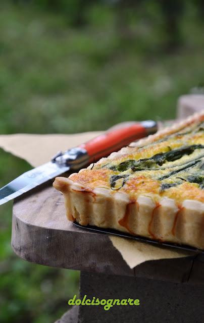 Crostata di asparagi e fagiolini