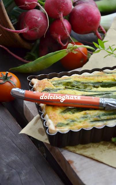 Crostata di asparagi e fagiolini