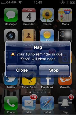 iOS App: Nag: Multiple Timers with Alarms