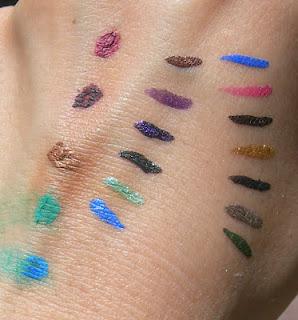 Swatches rubati (parte terza): Son tornata da Kiko... Eyeliner Active Colours!