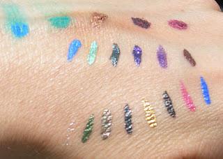 Swatches rubati (parte terza): Son tornata da Kiko... Eyeliner Active Colours!