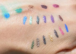 Swatches rubati (parte terza): Son tornata da Kiko... Eyeliner Active Colours!