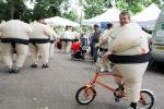 La corsa dei lottatori di sumo: