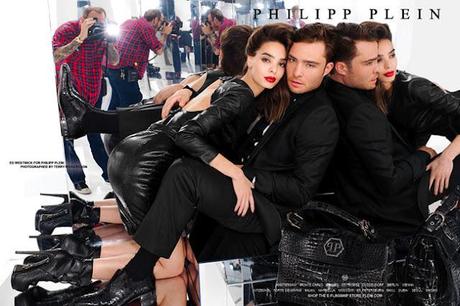 Ed Westwick for Philipp Plein F/W 12 ad campaign