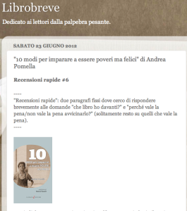 “Una prosa che guarda coraggiosamente in faccia la nostra condizione”. Alberto Cellotto su Librobreve