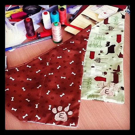 Two new handmade dog bandanas #dogs #cute #accessories #crafts