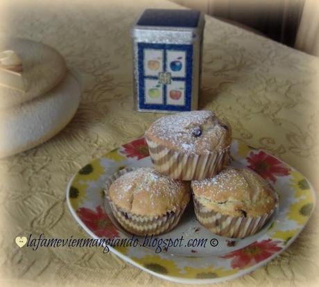 muffins morbidi con gocce di cioccolato