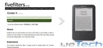 Fivefilters.org: come convertire i feed RSS in PDF e pagine web per Kindle