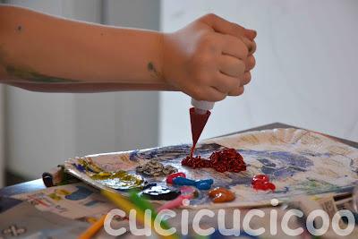 pittura con qualcosa in più - painting with a little pizzazz