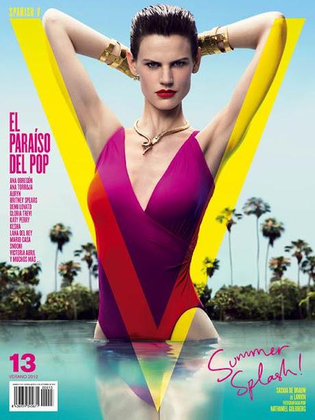 Summer Splash per Saskia de Brauw su V Spain Summer 2012, in Lanvin