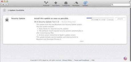 Mountain Lion effettuerà gli aggiornamenti sicurezza in automatico
