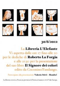 ROBERTO LA FORGIA presenta Il Signore dei Colori – Libreria L’elefante, Pescia (PT)