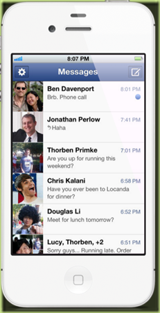 FacebookMessengernew thumb Nuovo aggiornamento di Facebook Messenger per iOS e Android