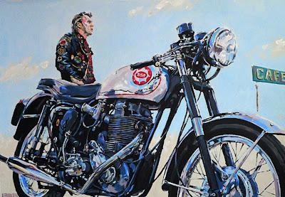 Vintage Motorcycle art #3