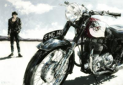 Vintage Motorcycle art #3