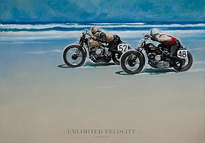 Vintage Motorcycle art #3