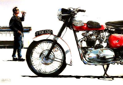 Vintage Motorcycle art #3