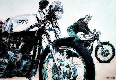 Vintage Motorcycle art #3