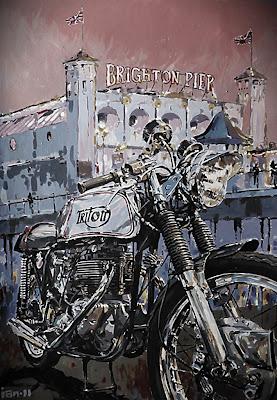 Vintage Motorcycle art #3