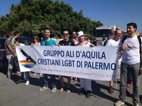 Foto del Gruppo Ali d'Aquila, Cristiani LGBT al Palermo Pride 2012