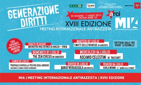 XVIII Edizione del MIA - Meeting Internazionale Antirazzista