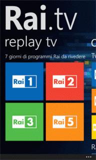 Viene aggiornata   l’applicazione Rai.tv.