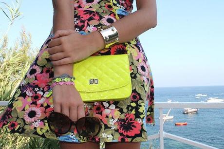 OUTFIT: Flowers Print & Neon Details