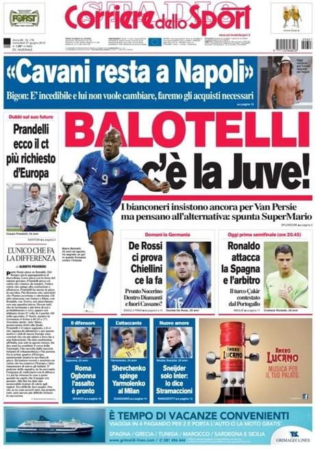 FOTO – Ecco le prime pagine di Gazzetta,Tuttosport e Corriere dello Sport