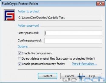 Metti una password e proteggi le tue cartelle con FlashCrypt