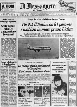 Strage di Ustica, ecco i pezzi mancanti e tutte le bugie dell’Aeronautica