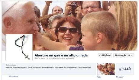 “Abortire un bimbo gay è un atto di fede”: il gruppo Facebook che sta facendo discutere