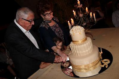 La torta per le nozze d'oro dei miei genitori