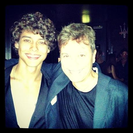 PARTY INDEPENDENTMEN MILANO - FASHION WEEK JUNE 2012 - ELEVEN CLUB - GIUSEPPE FERRANTE con IL MODELLO RODRIGO BRAGA.