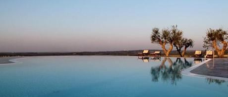 Lama di Luna Biomasseria - Piscina al tramonto