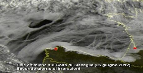 Shiptrails nel Golfo di Biscaglia bloccano l’alta pressione sull’Europa centro-meridionale