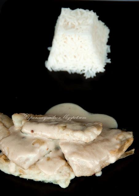 Scaloppina di branzino al cocco e citronella (Escalope of sea-bass with coconut and lemongrass) Scaloppina di branzino al cocco e citronella (Escalope of sea-bass with coconut and lemongrass)