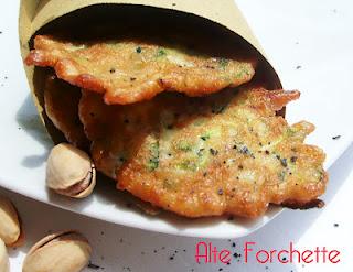 FINGER FOOD: FRITTELLE DI ZUCCHINE CON PISTACCHI E MENTA