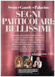 Adam Senn, David Gandy, Enrique Palacios ... 'bellissimi' su Chi magazine luglio 2012