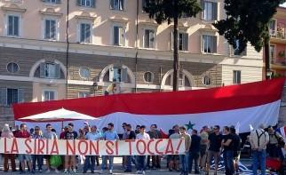 Scendono in piazza gli italiani di Assad