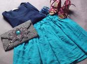 Outfit deep blue (with pink!)