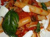 Pasta salsiccia, pachino bufala