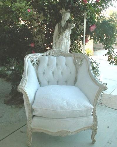 Shabby French Bergere Chair