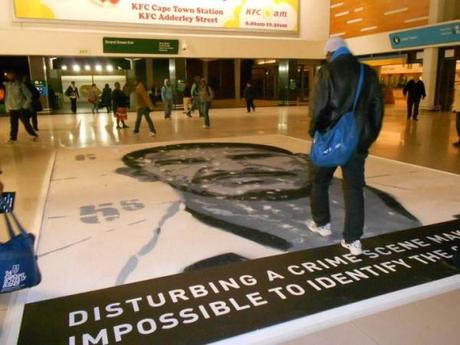 Lo stencil di un criminale