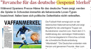 La vittoria della Nazionale Italiana sulla Germania  sulla stampa tedesca