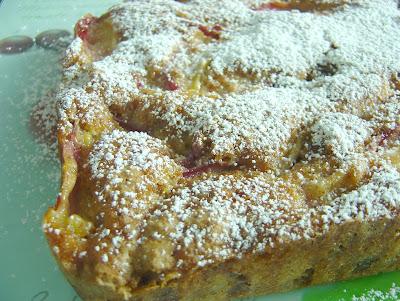 Torta di pesche e amaretti