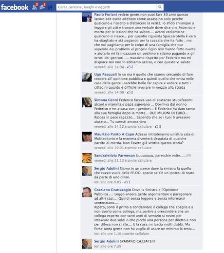 Gli insulti dei poliziotti condannati alla famiglia Aldrovandi