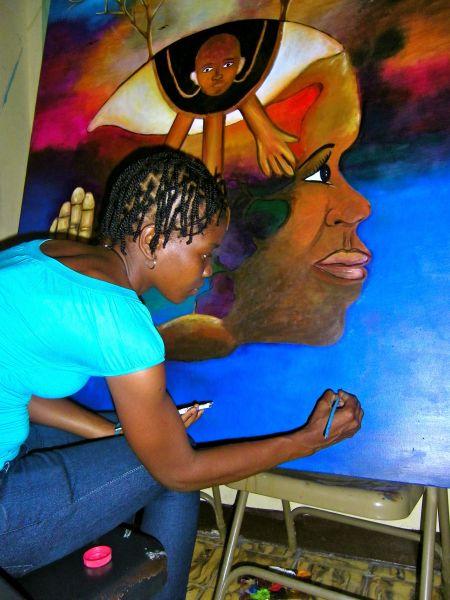 Haiti pittura quadri atelier