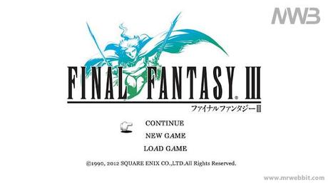 final fantasy 3 per android disponibile per il download su google play