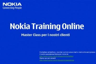 Nokia Training Online! Una maniera efficace per imparare ad utilizzare al meglio prodotti, servizi e applicazioni dei nostri Nokia.