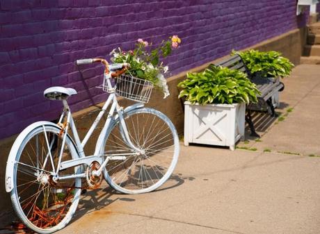 bici bianca vintage